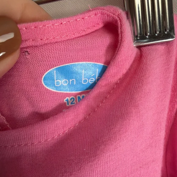 Baby bon bébé Casual Dress 12 Months Pink Rainbow Hearts NWT - Picture 4 of 6